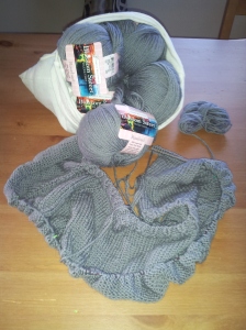 soon to be frogged top-down cardigan
